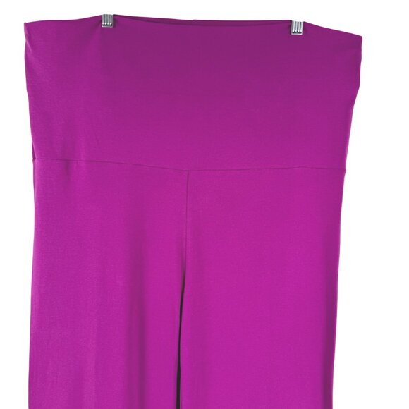 Skims Cotton Blend Jersey Foldover Pants 4X Lollipop Magenta NWT PT-2545 - Picture 5 of 11